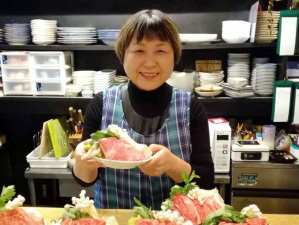 にっこり笑顔のママ